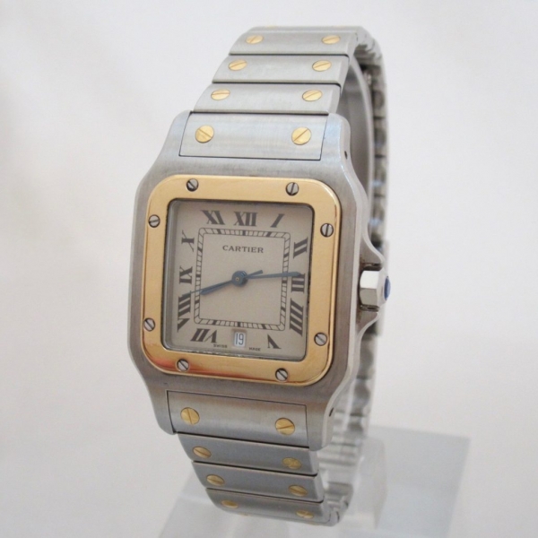 cartier santos lady acciaio oro usato