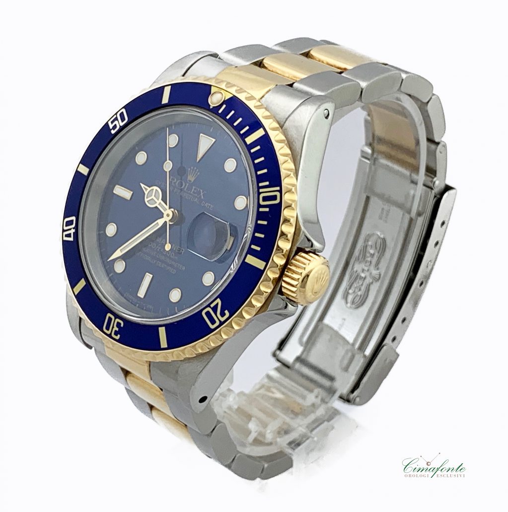 Rolex Submariner ref.16613 Blu Dial Violet anni 90 secondo polso