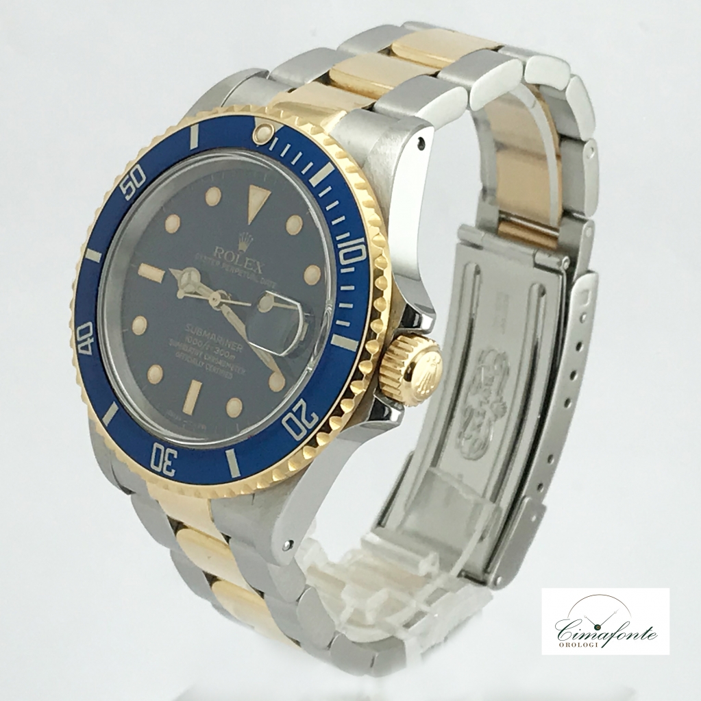 Rolex Submariner 16803 Acciao e oro blu dial