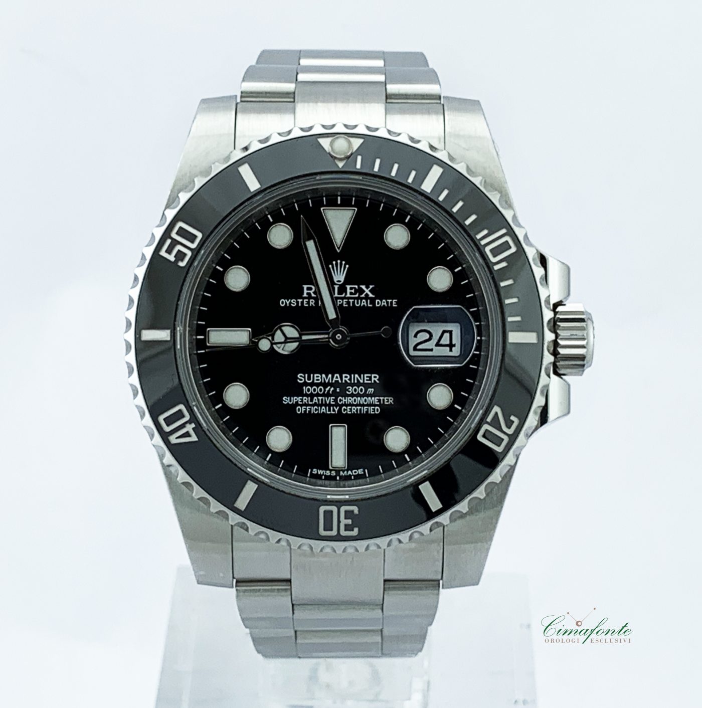 ROLEX SUBMARINER DATE 116610LN 2015 40mm Usato Acciaio Oyster Black 