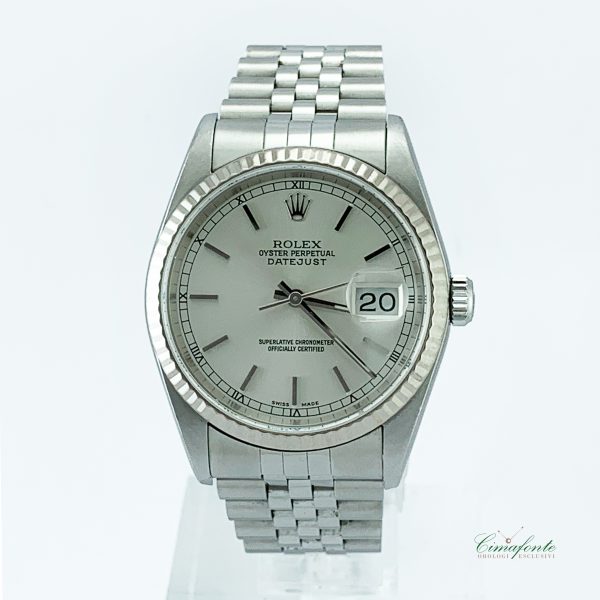 Rolex Datejust 16234 2004 secondo polso Lunetta oro