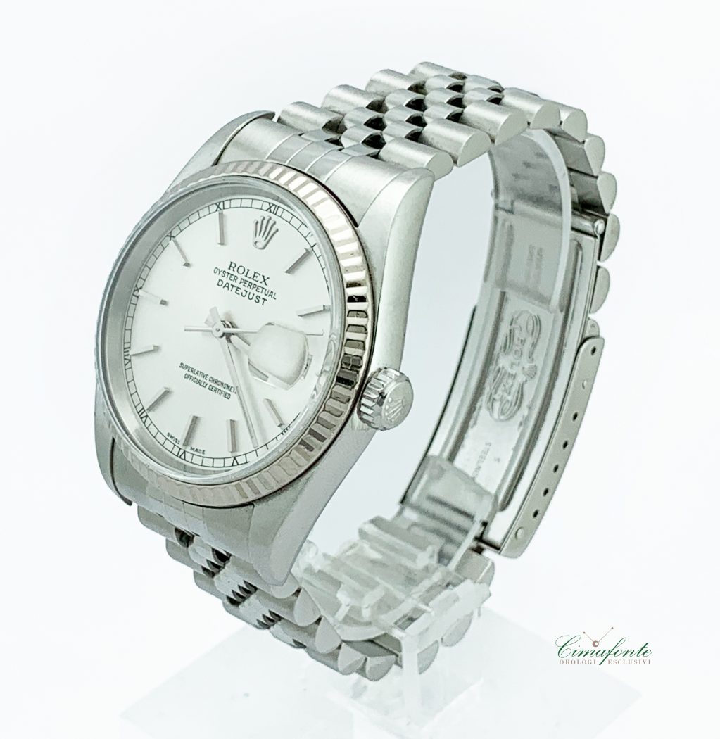 Rolex Datejust 16234 2004 secondo polso Lunetta oro