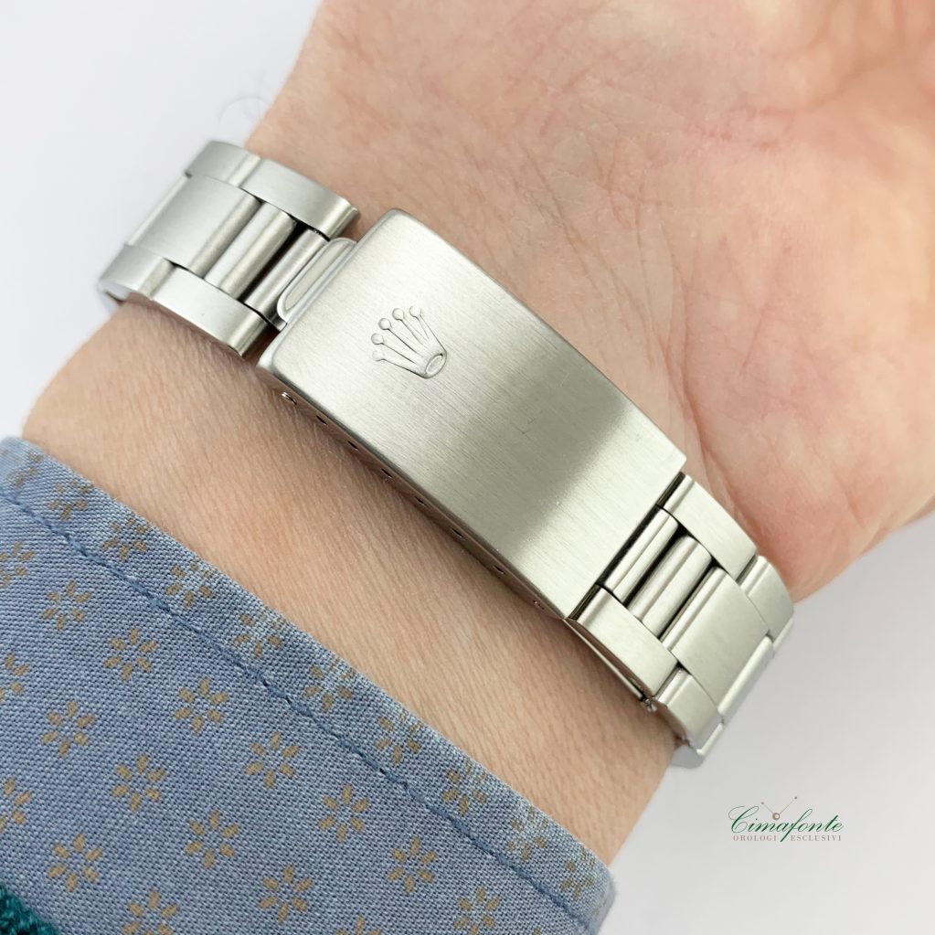 Rolex Date 15200 2000 34mm Usato Acciaio oyster Blu Dial