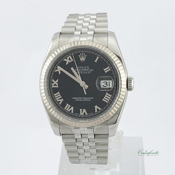 Rolex Datejust 116234 Dial Nero Nero Secondo Polso