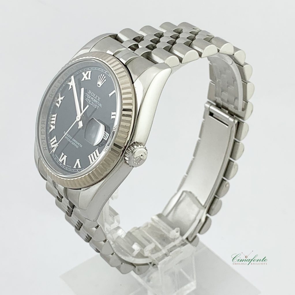 Rolex Datejust 116234 Dial Nero Nero Secondo Polso