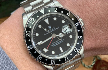 Rolex Gmt Master 16700 40mm T1997 usato oyster acciaio Ghiera Nera Secondo Polso