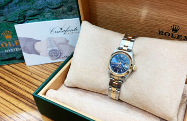 Rolex Datejust Lady 69173 secondo polso acciaio e oro blu dial